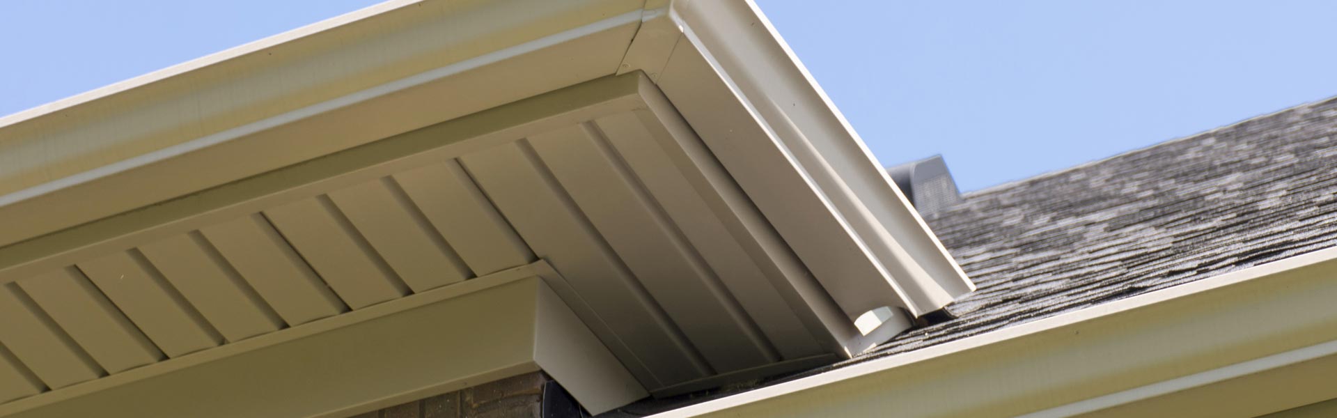 Close up of a home's soffit